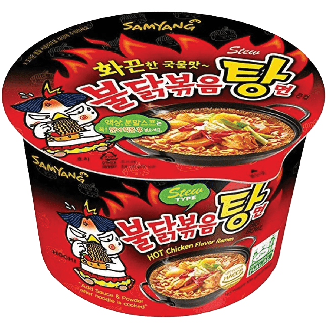 Samyang Instant Ramen Hete Kip Stoofpot Smaak (Big Bowl) 120g